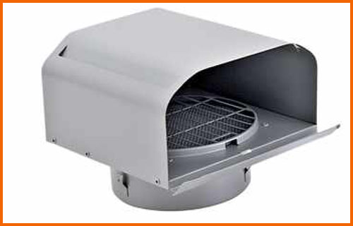 Square stainless steel metal hood